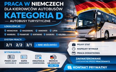 Kierowca autobusu turystycznego – Niemcy i Europa